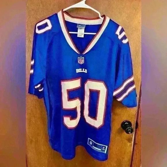 Buffalo Bills Blue #50 Alonso Jersey - Picture 2 of 7